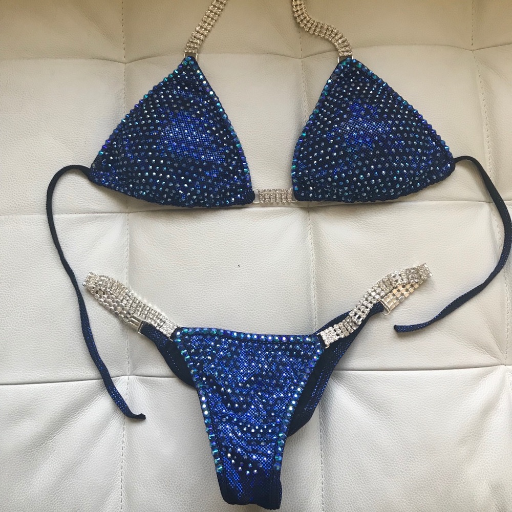 Angel Competition Bikinis Med top / pro cut blue